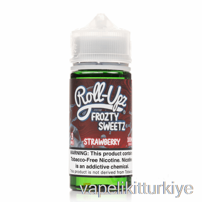 Vape Türkiye çilekli Buz - Meyve Suyu Roll-upz - 100ml 0mg